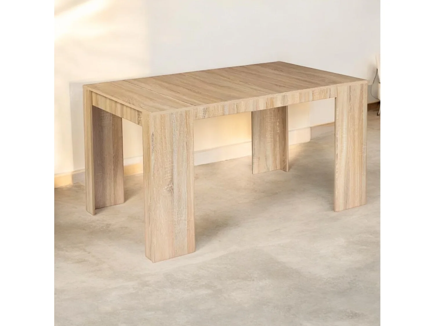 BELLI - Mesa consola extensible de madera - 1,40 m