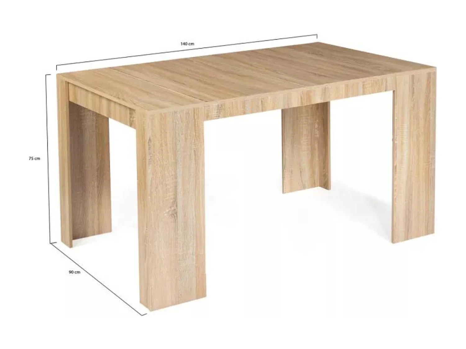 Table console extensible en bois - 1,40 m BELLI