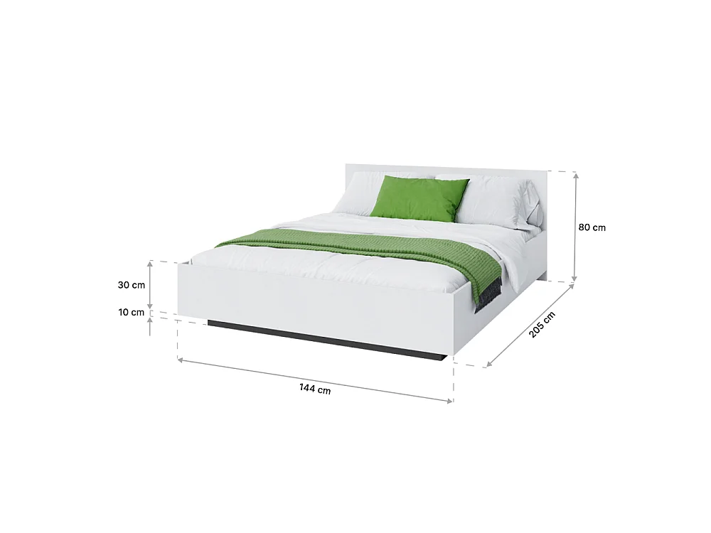 Lit coffre Perou 140 x 200 cm avec sommier à lattes relevable Gris Foncé