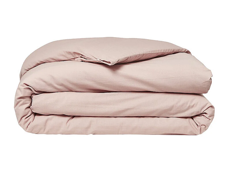 Housse de couette lisse 100% coton, qualité 144 fils. Rose 260x240cm