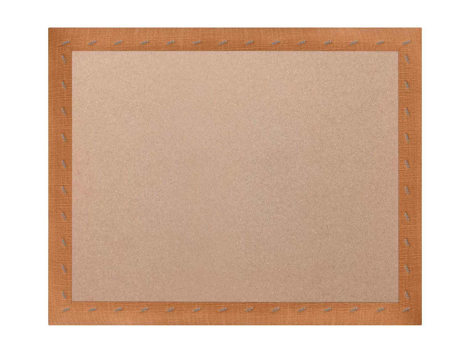 DHOME Tête de lit capitonnée en lin naturel composée de panneaux autocollants interchangeables pour chambre de luxe rembourrée (orange, 135 cm)