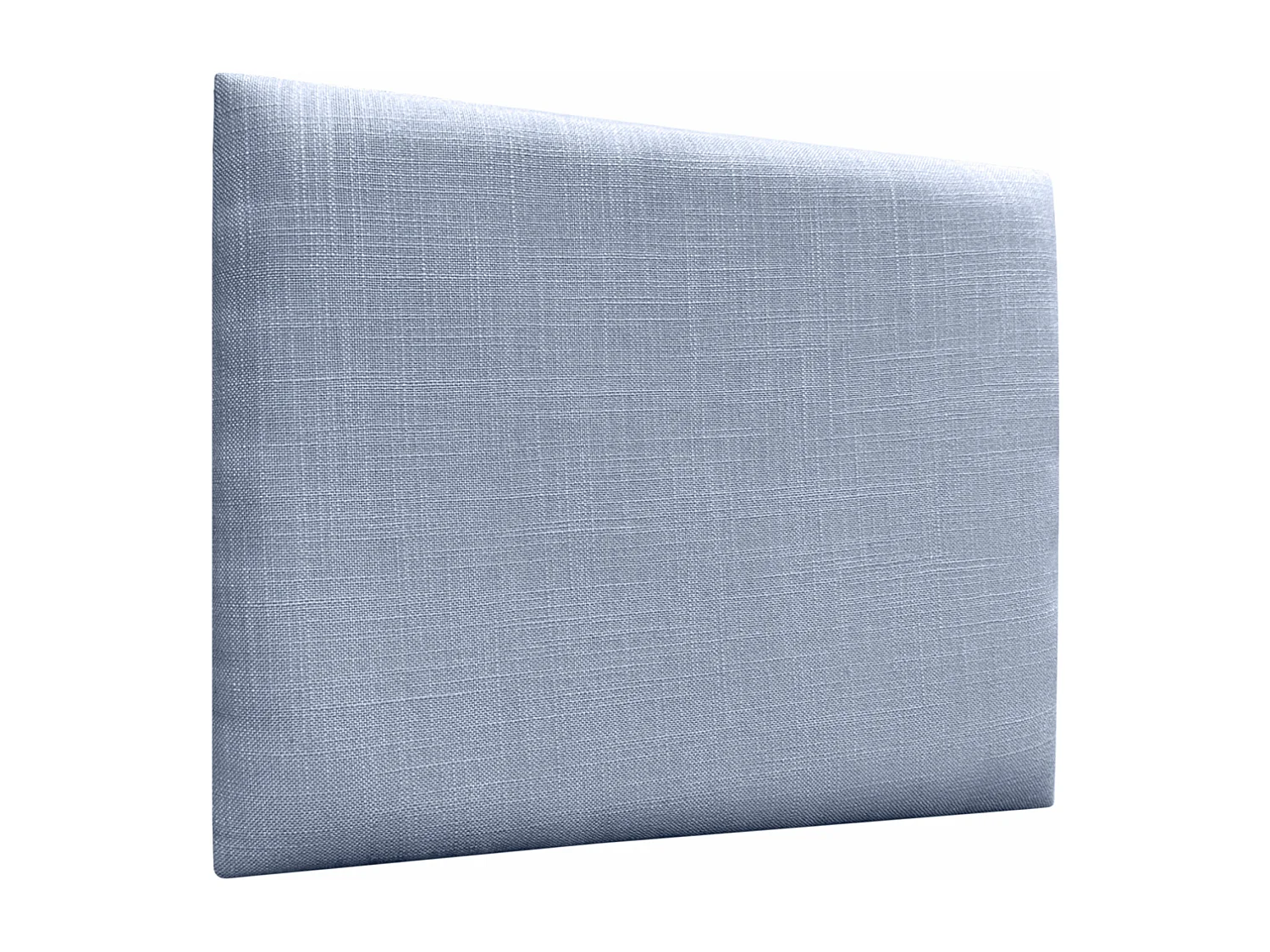 DHOME Tête de lit capitonnée en lin naturel composée de panneaux autocollants interchangeables pour chambre de luxe rembourrée (bleu, 120 cm)