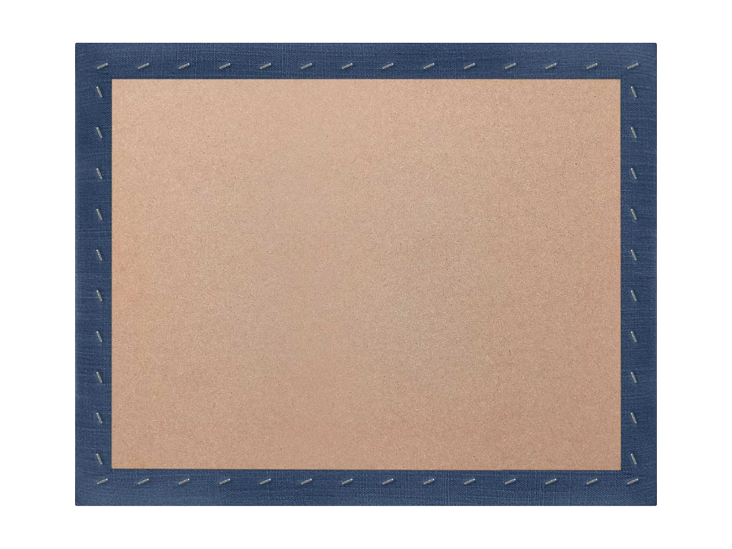 DHOME Gepolstertes Kopfteil aus Naturleinen, bestehend aus austauschbaren selbstklebenden Paneelen, luxuriöses gepolstertes Schlafzimmer (Marineblau, 95 cm)