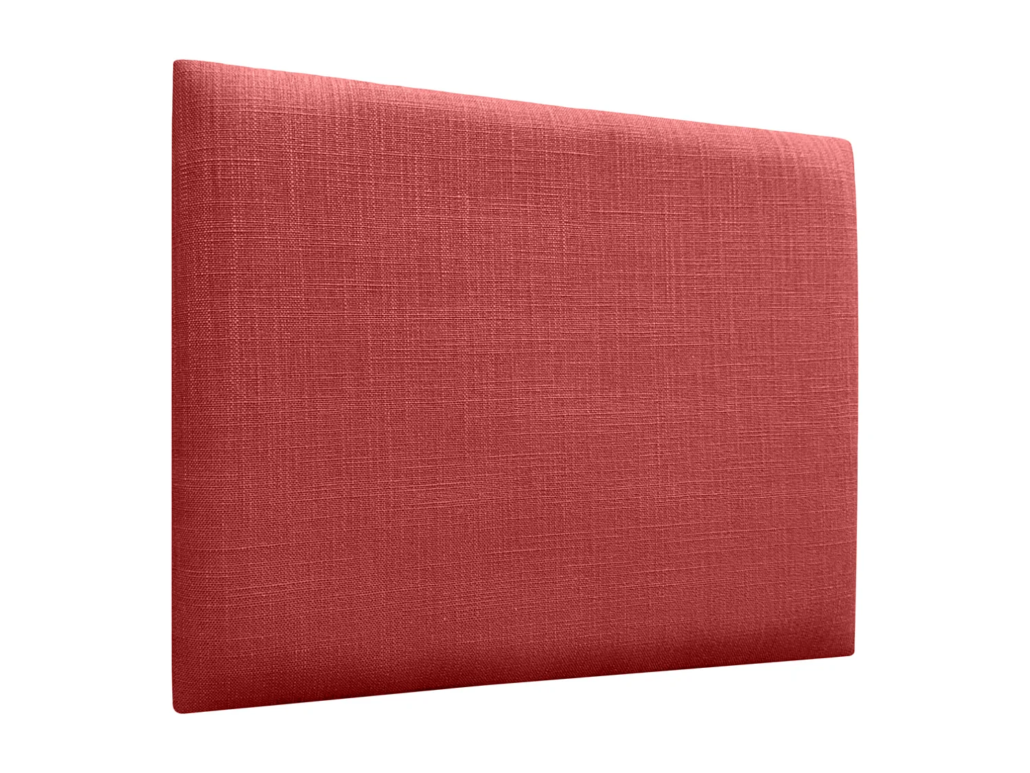 DHOME Tête de lit capitonnée en lin naturel composée de panneaux autocollants interchangeables pour chambre de luxe rembourrée (rouge, 110 cm)
