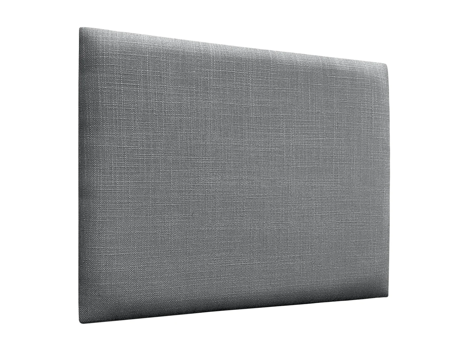 DHOME Tête de lit capitonnée en lin naturel composée de panneaux autocollants interchangeables pour chambre de luxe rembourrée (gris foncé, 140 cm)