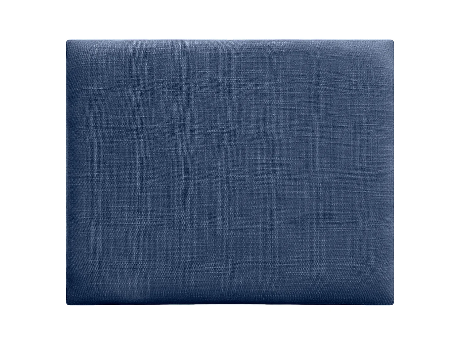 DHOME Gepolstertes Kopfteil aus Naturleinen, bestehend aus austauschbaren selbstklebenden Paneelen, luxuriöses gepolstertes Schlafzimmer (Marineblau, 135 cm)