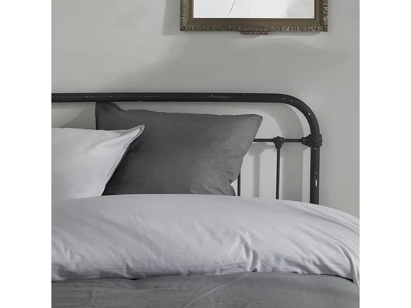 Housse de couette imprimée + 2 quadrants assortis, 100% coton. M/HomeGris.02 260x240cm