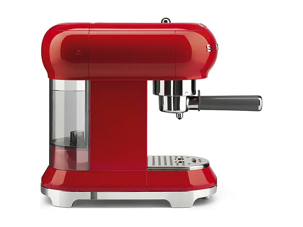 Smeg Machine à expresso 15 bars rouge - ecf01rdeu