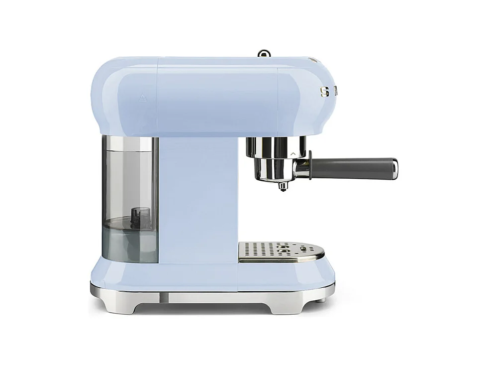 SMEG ECF01PBEU Espressomachine 15 bar azuurblauw met anti-drupsysteem en metalen stoomhendel