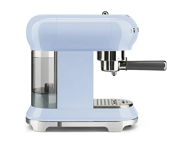 Machine à expresso SMEG ECF01PBEU 15 bars bleu azur avec système anti-goutte et levier vapeur en métal