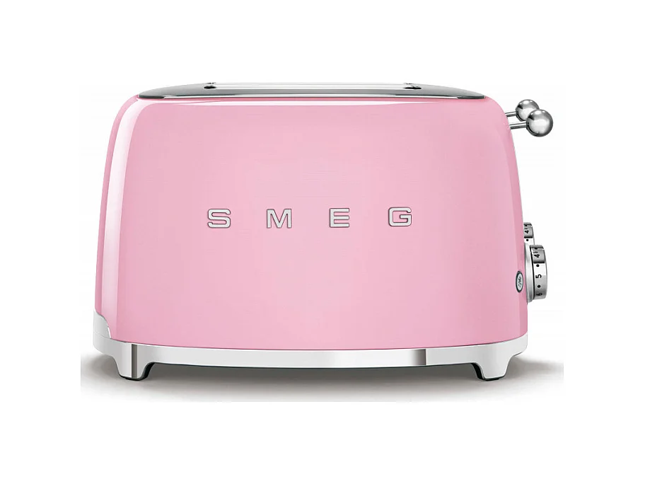 Smeg Grille-pains 4 fentes 950w rose - tsf03pkeu