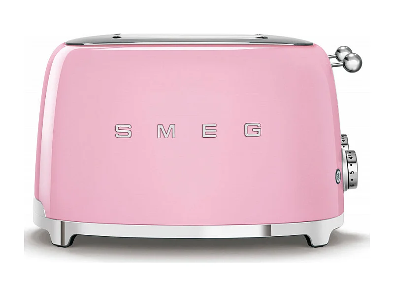 Smeg Grille-pains 4 fentes 950w rose - tsf03pkeu