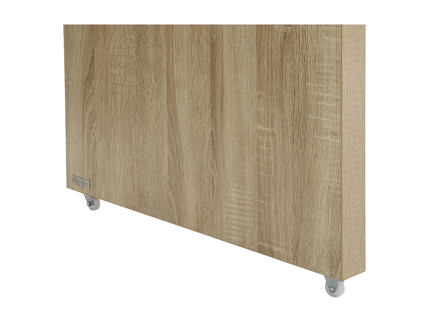 Uttrekkbart skrivebord med 360° svingbart bordplate - MDF - Farge: Naturlig - NICEPHORE III