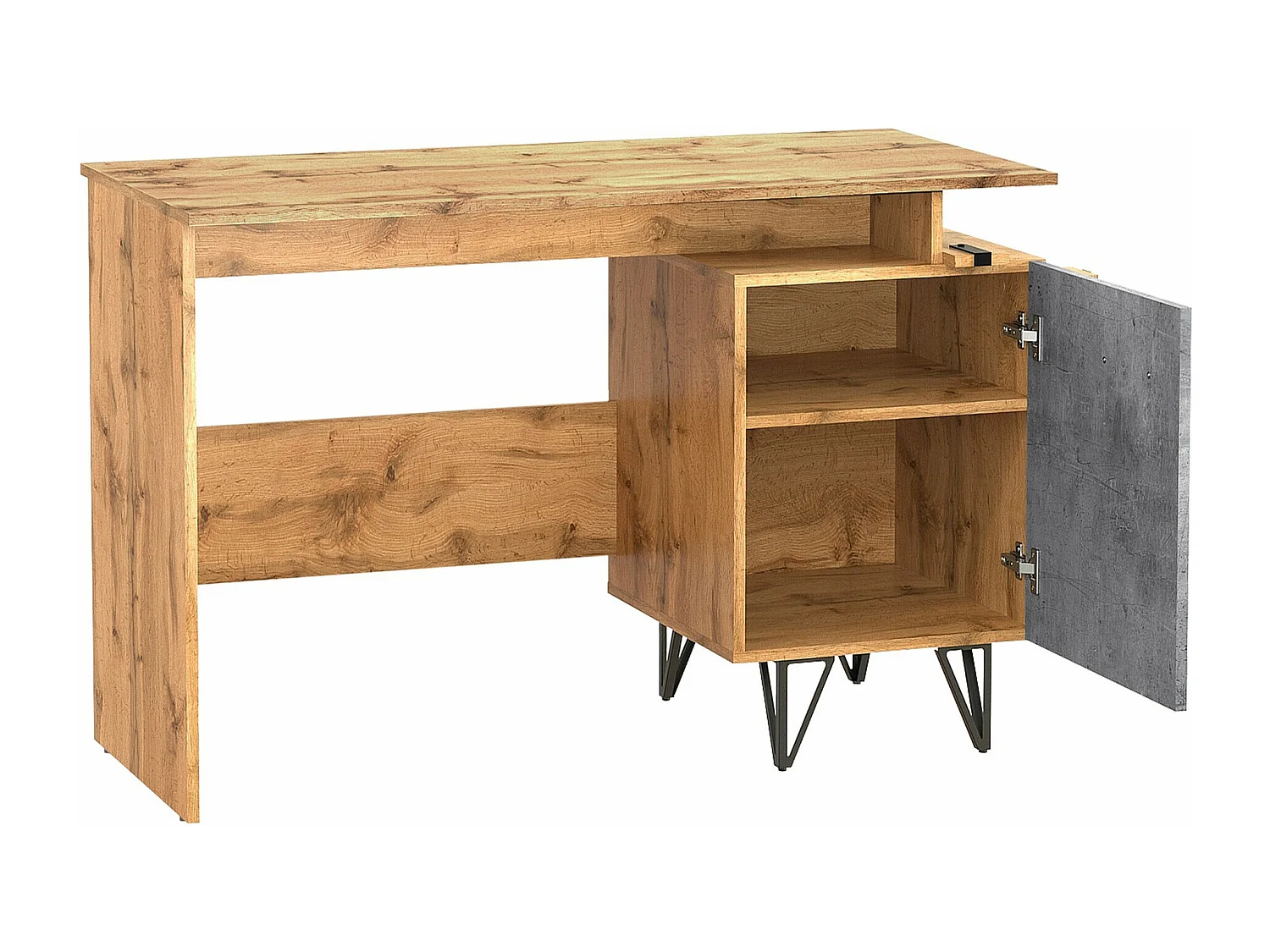 Bureau Domdele 108, Avec des portes, Le nombre de portes: 1, 80x120x56cm