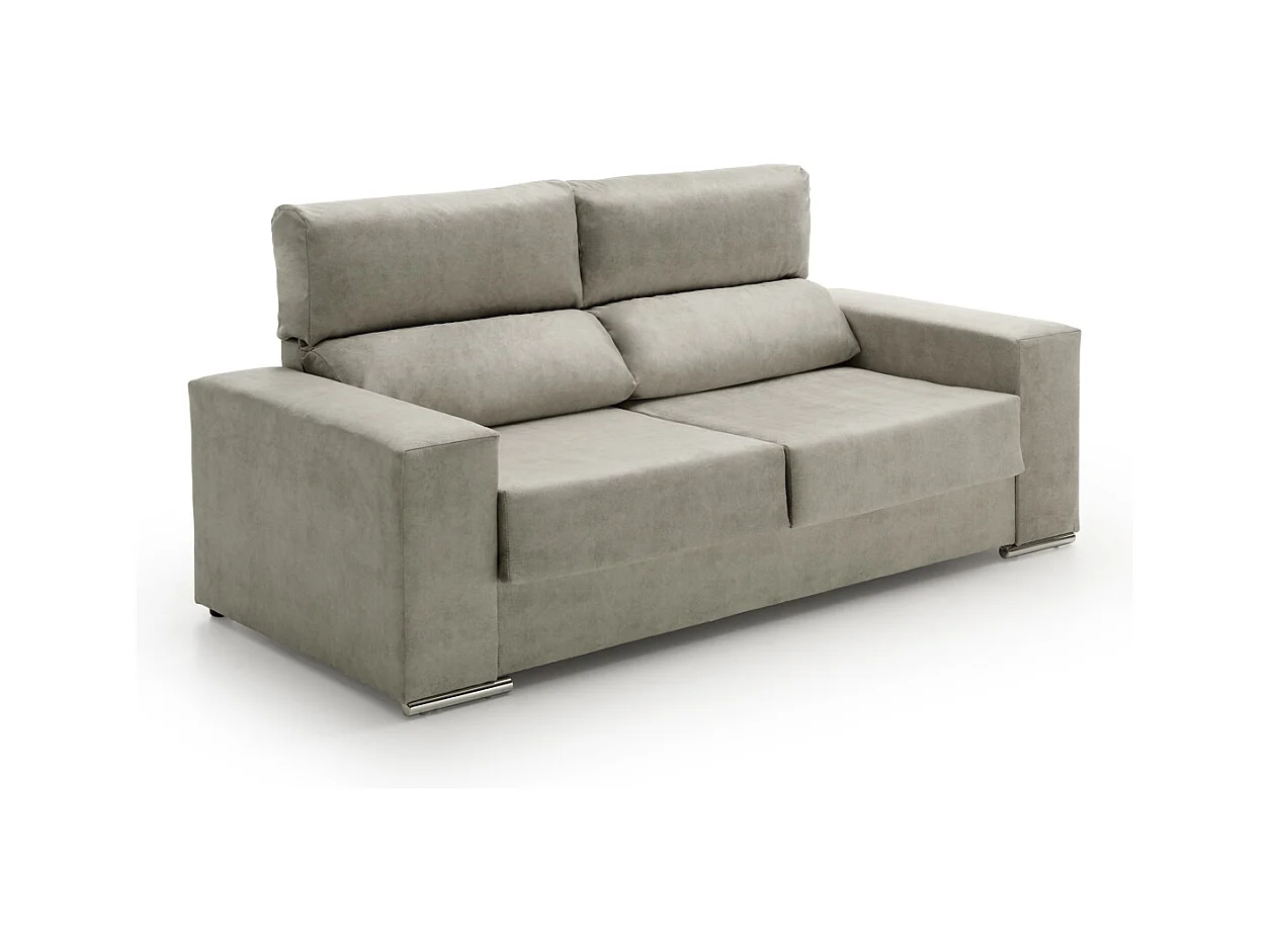 Conjunto Sofas Reclinable Alice Gris 2 + 3 Plazas
