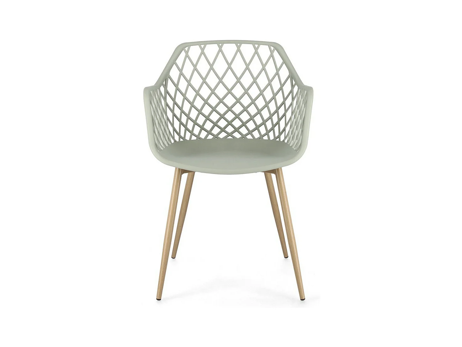 Juego de 4 sillas Optik - Versátil para uso interior y exterior-Color Negro