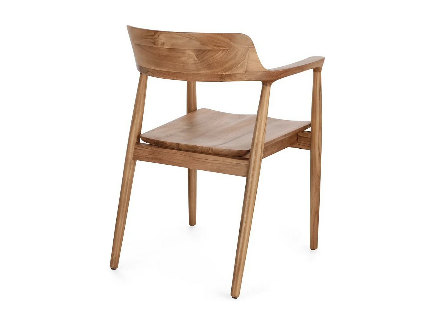 Lot de 2 chaises en bois de Teck Suza – Qualité et raffinement-Couleur Naturel