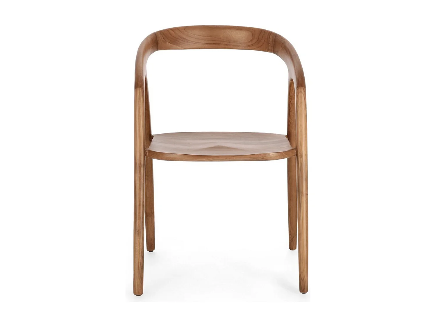 Lot de 2 chaises en bois de Teck Kotty– Luxe et durabilité-Couleur Naturel