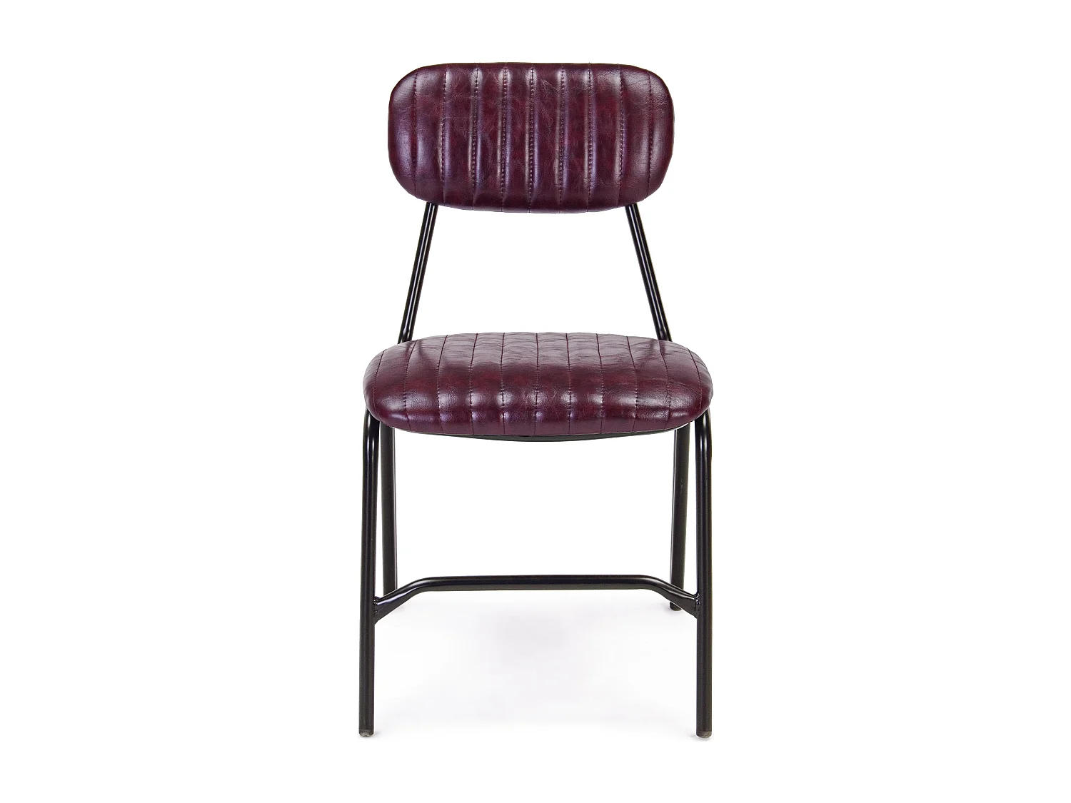Lot de 2 chaises vintage Debbie-Couleur Bordeaux