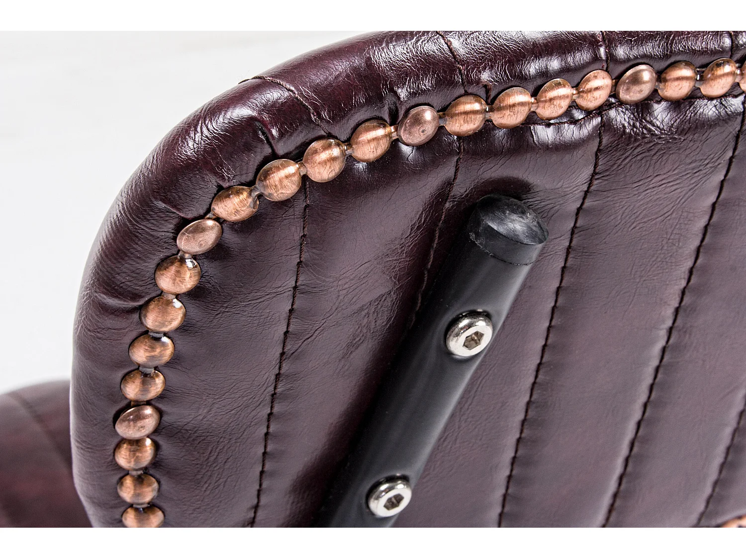 Lot de 2 chaises vintage Debbie-Couleur Bordeaux