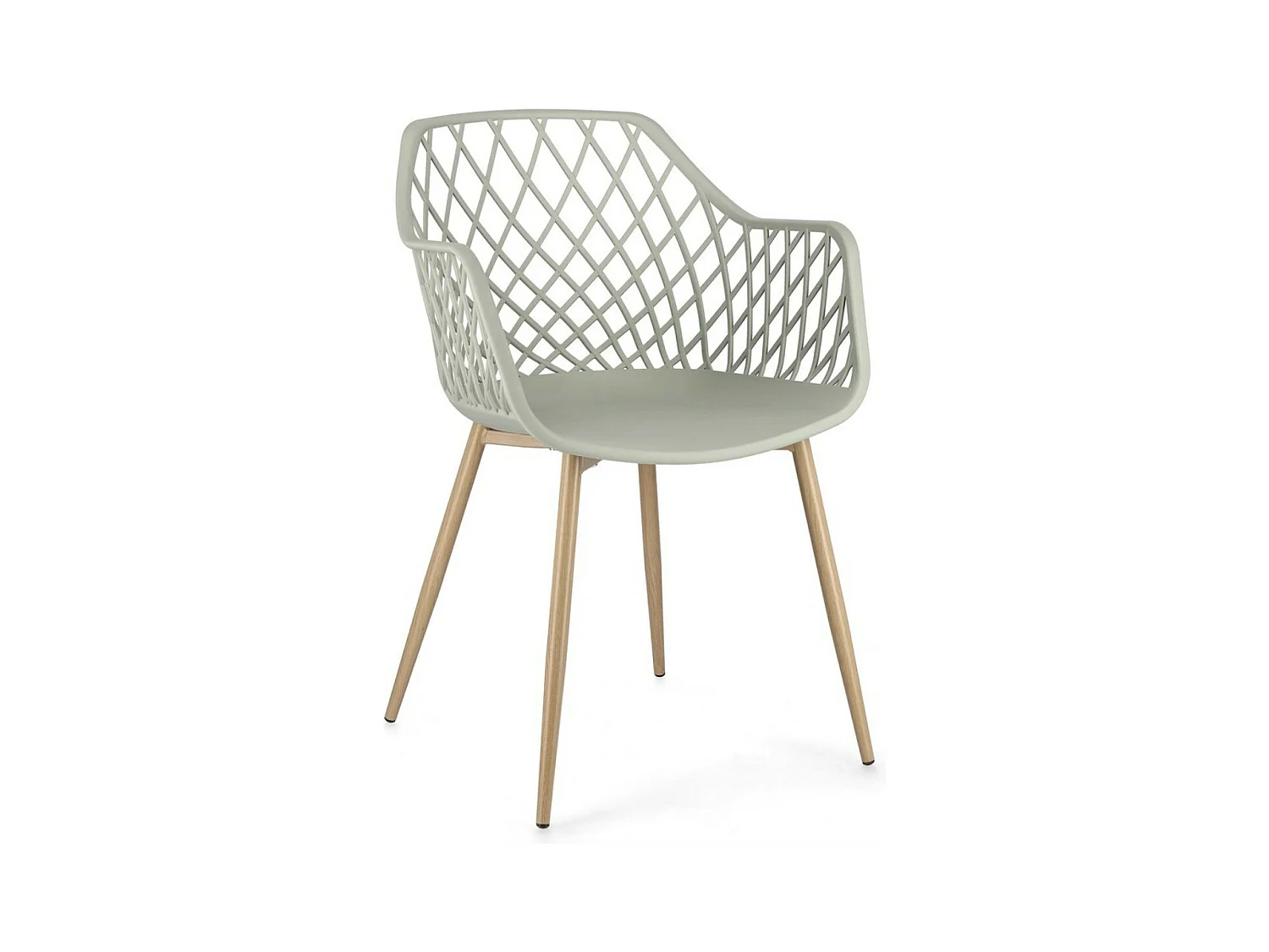 Lot de 4 chaises Optik - Polyvalentes pour intérieur et éxtérieur-Couleur Vert
