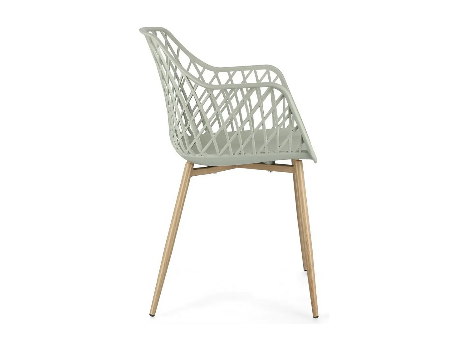 Lot de 4 chaises Optik - Polyvalentes pour intérieur et éxtérieur-Couleur Vert