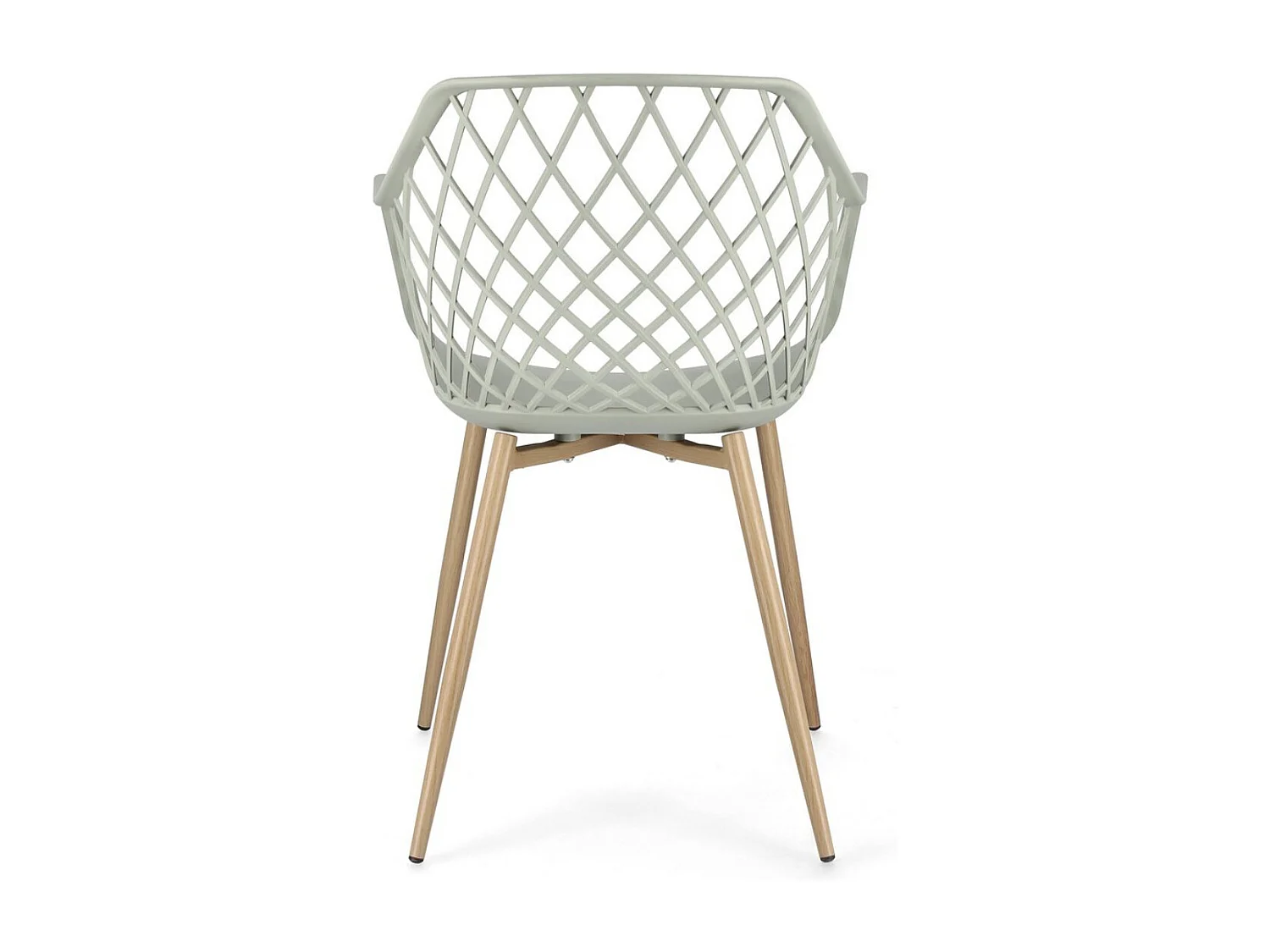 Lot de 4 chaises Optik - Polyvalentes pour intérieur et éxtérieur-Vert