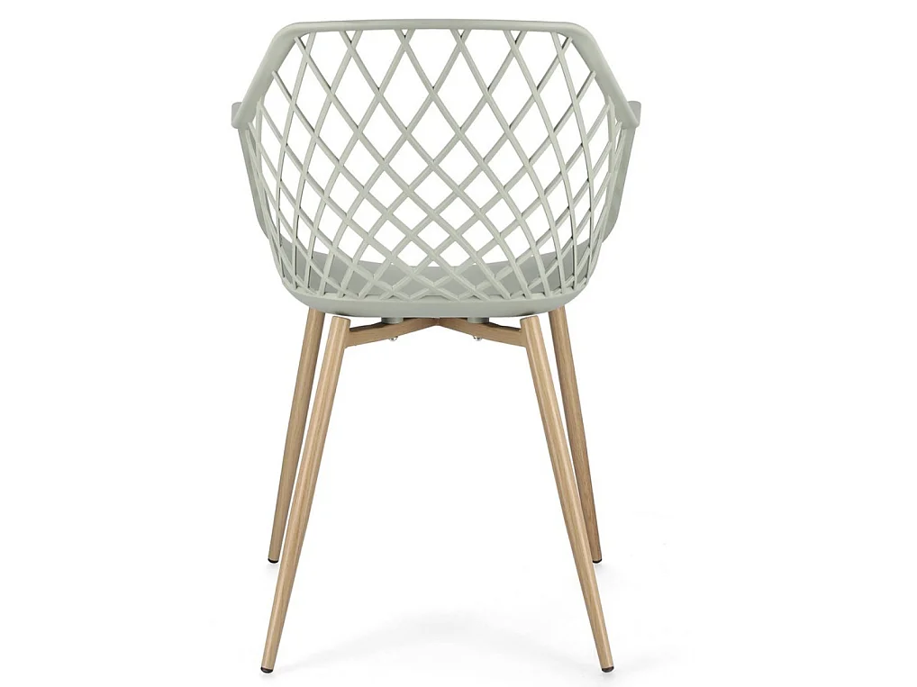 Lot de 4 chaises Optik - Polyvalentes pour intérieur et éxtérieur-Vert