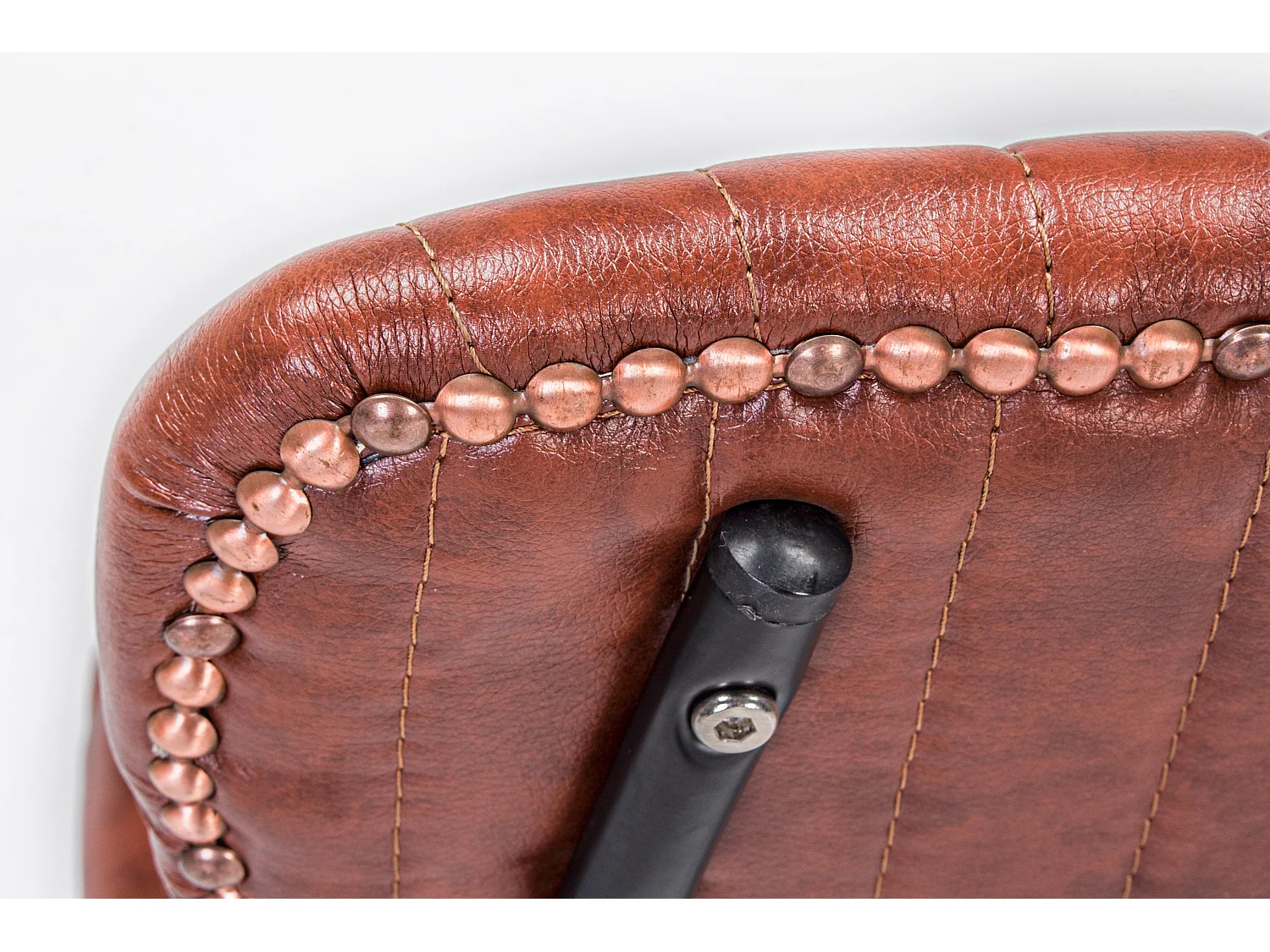 Lot de 2 chaises vintage Debbie-Couleur Marron