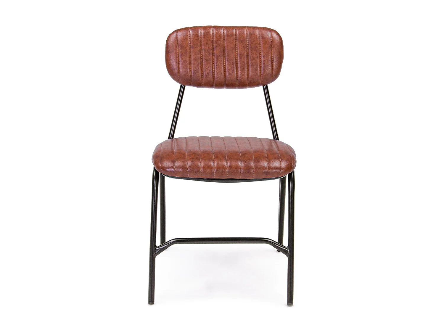 Lot de 2 chaises vintage Debbie-Couleur Marron