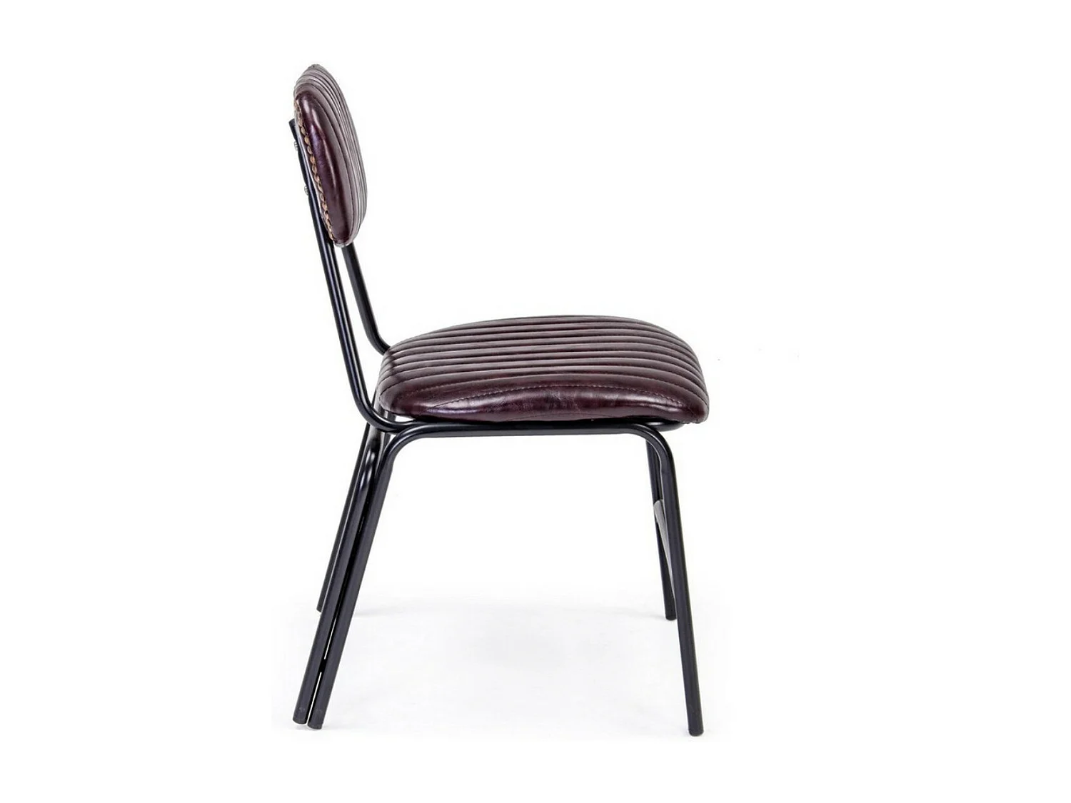 Lot de 2 chaises vintage Debbie-Couleur Marron