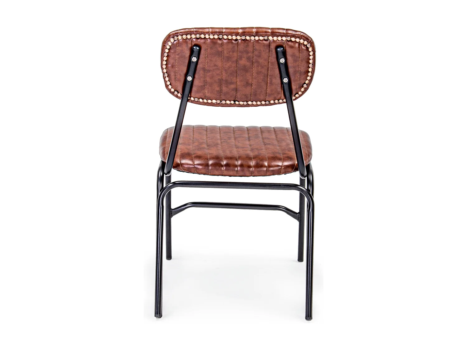 Lot de 2 chaises vintage Debbie-Couleur Marron