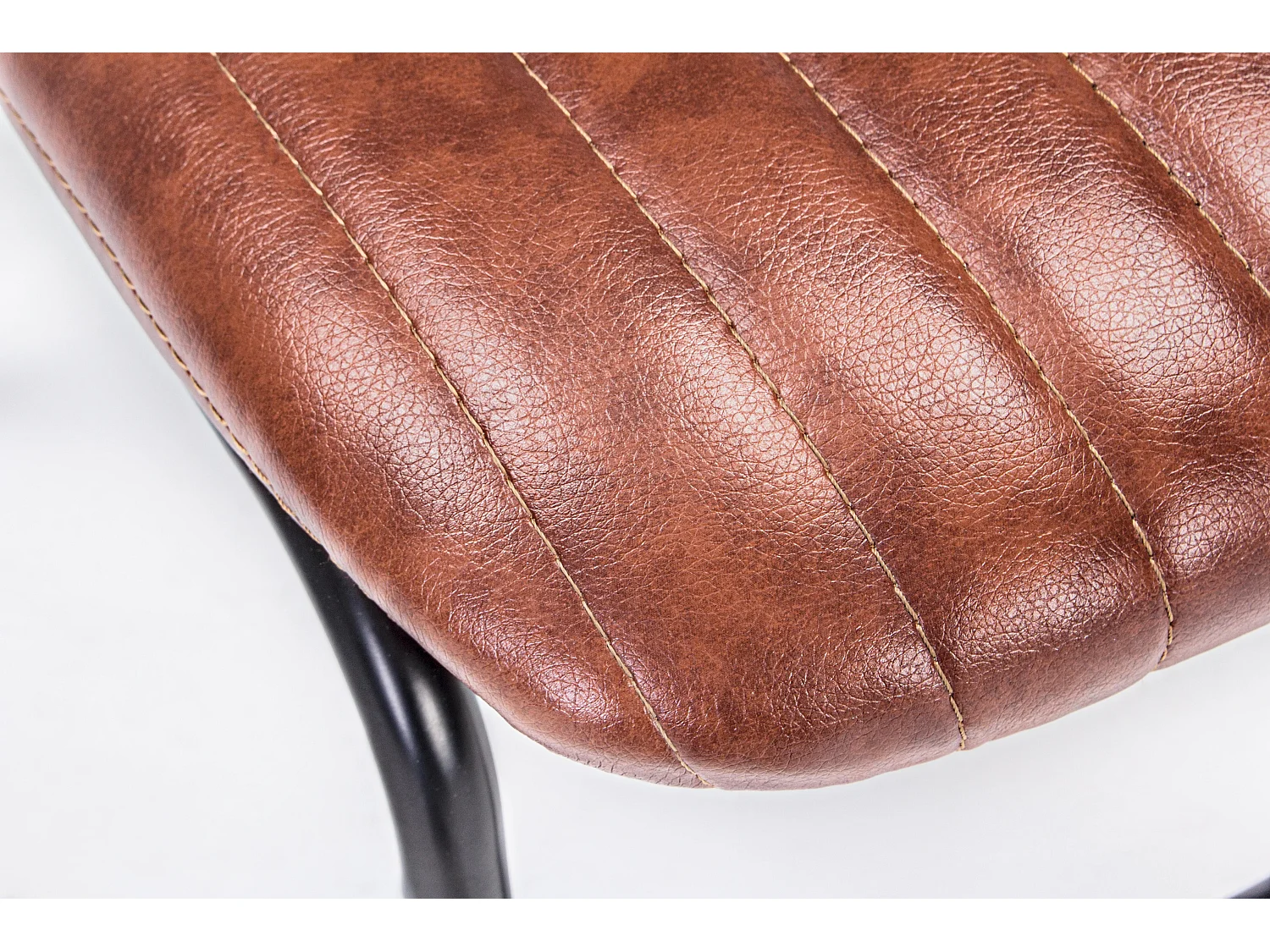 Lot de 2 chaises vintage Debbie-Couleur Marron