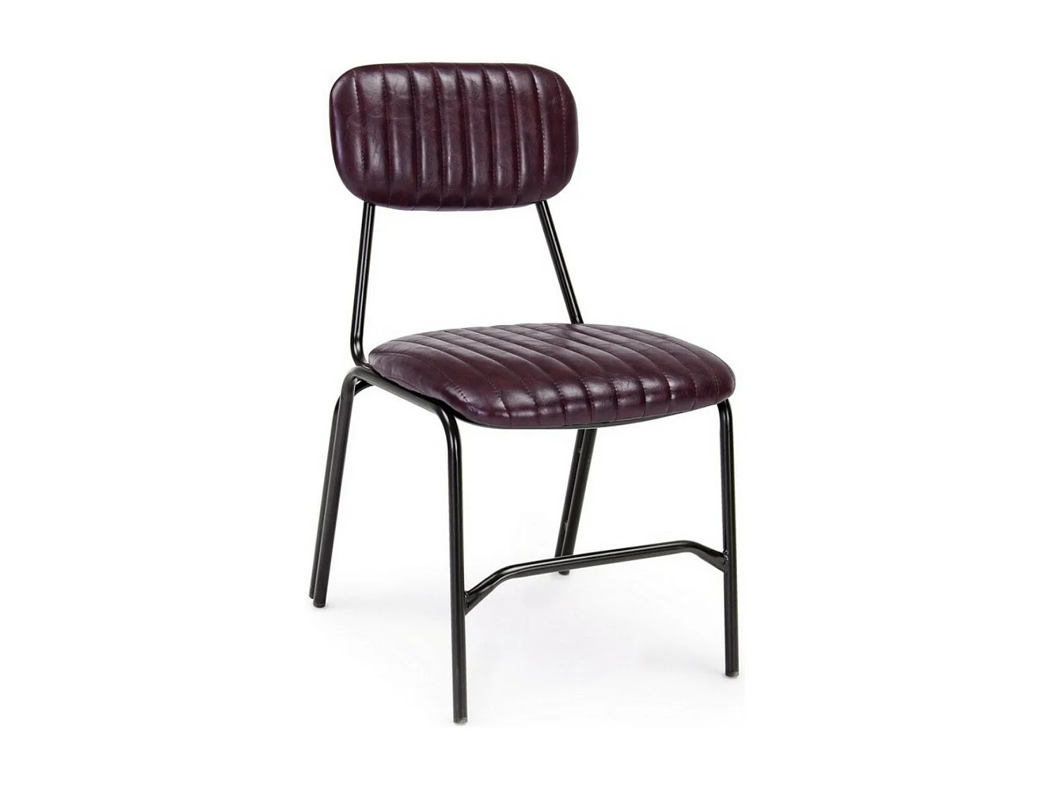 Lot de 2 chaises vintage Debbie-Couleur Marron