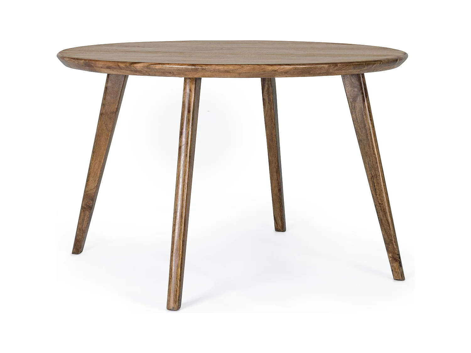Table à manger ronde en bois de manguier marron Sylvie D 120cm