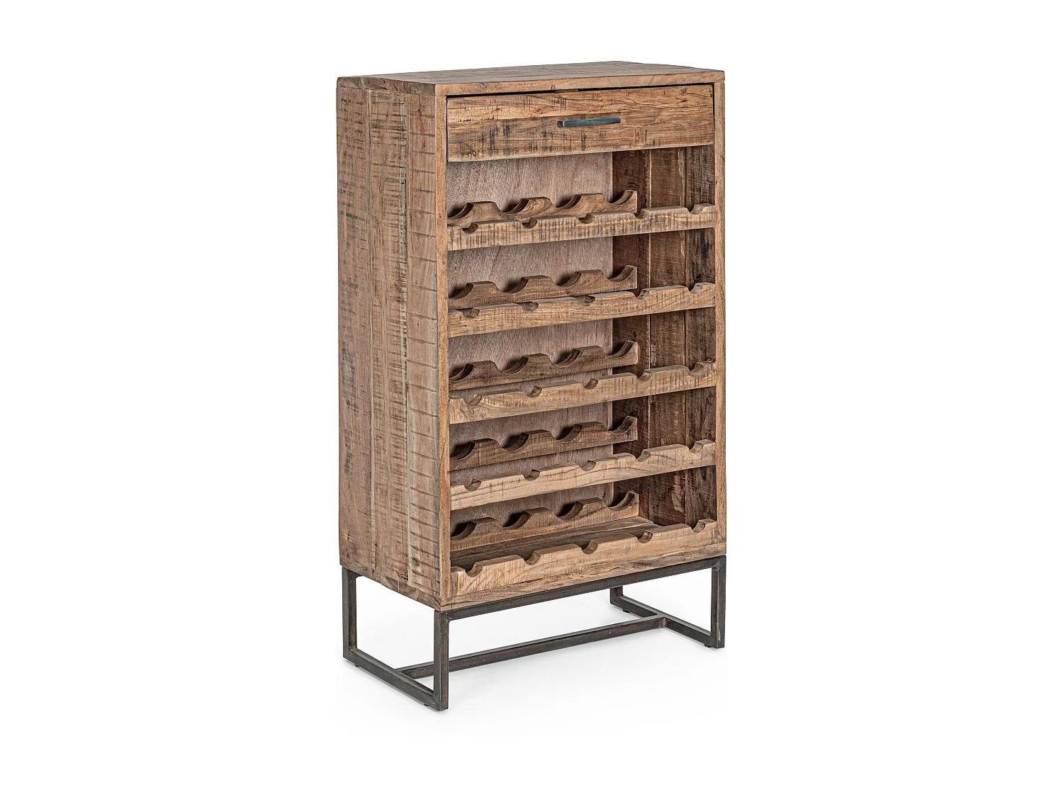 Armoire à vin avec 1 tiroir acacia marron Emete L 60cm