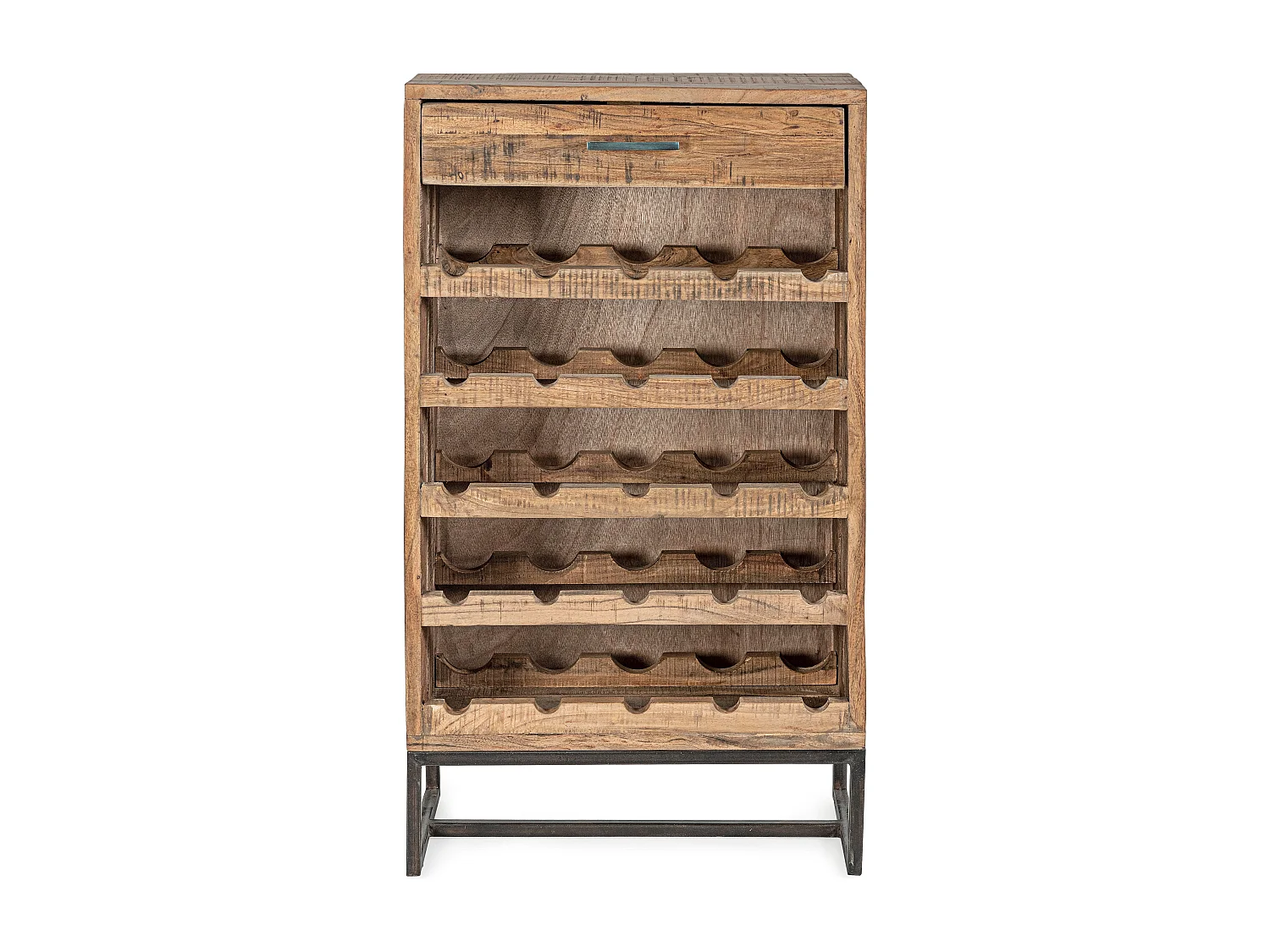 Armoire à vin avec 1 tiroir acacia marron Emete L 60cm