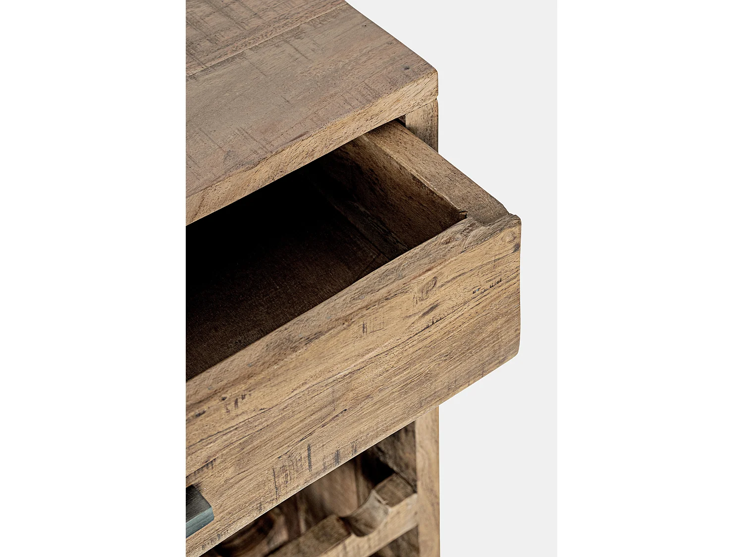 Armoire à vin avec 1 tiroir acacia marron Emete L 60cm