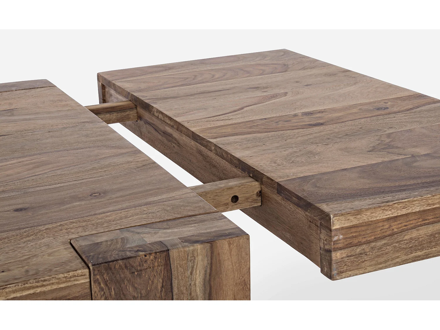 Table extensible bois de shesham naturel Sany L 175-265cm