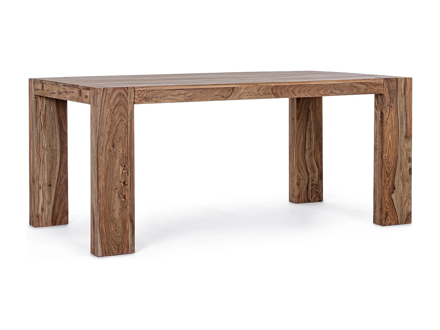 Table extensible bois de shesham naturel Sany L 175-265cm