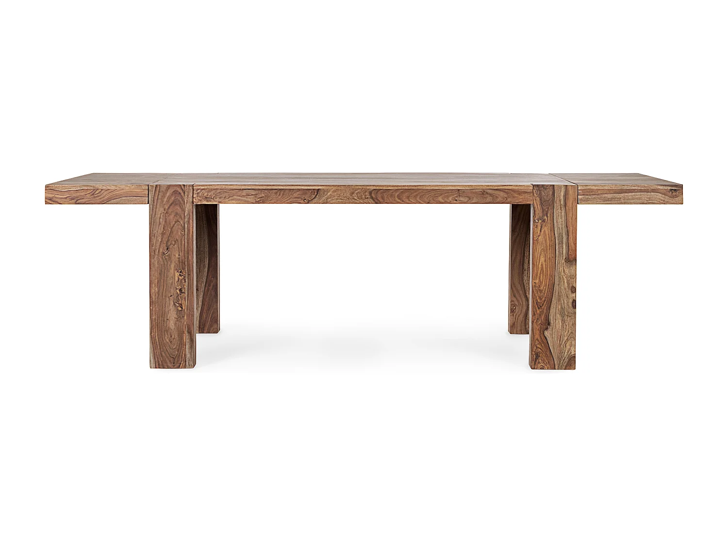 Table extensible bois de shesham naturel Sany L 175-265cm