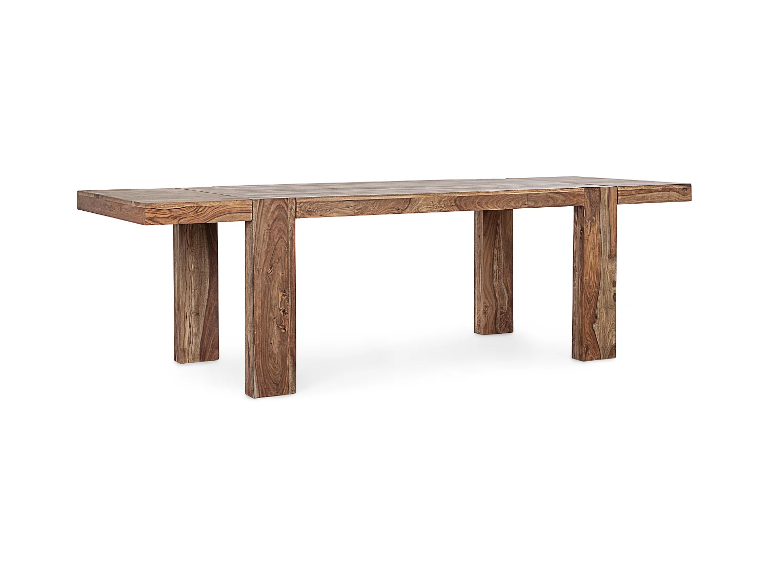 Table extensible bois de shesham naturel Sany L 175-265cm