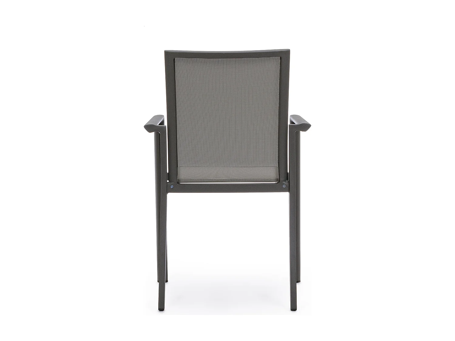 Fauteuil de jardin en aluminium anthracite Koni - Lot de 4