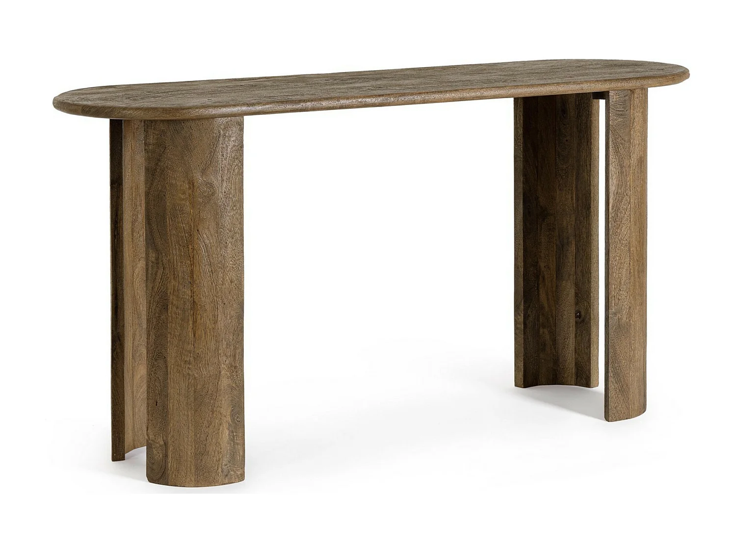 Console en bois massif Orinda 145cm-Couleur Marron
