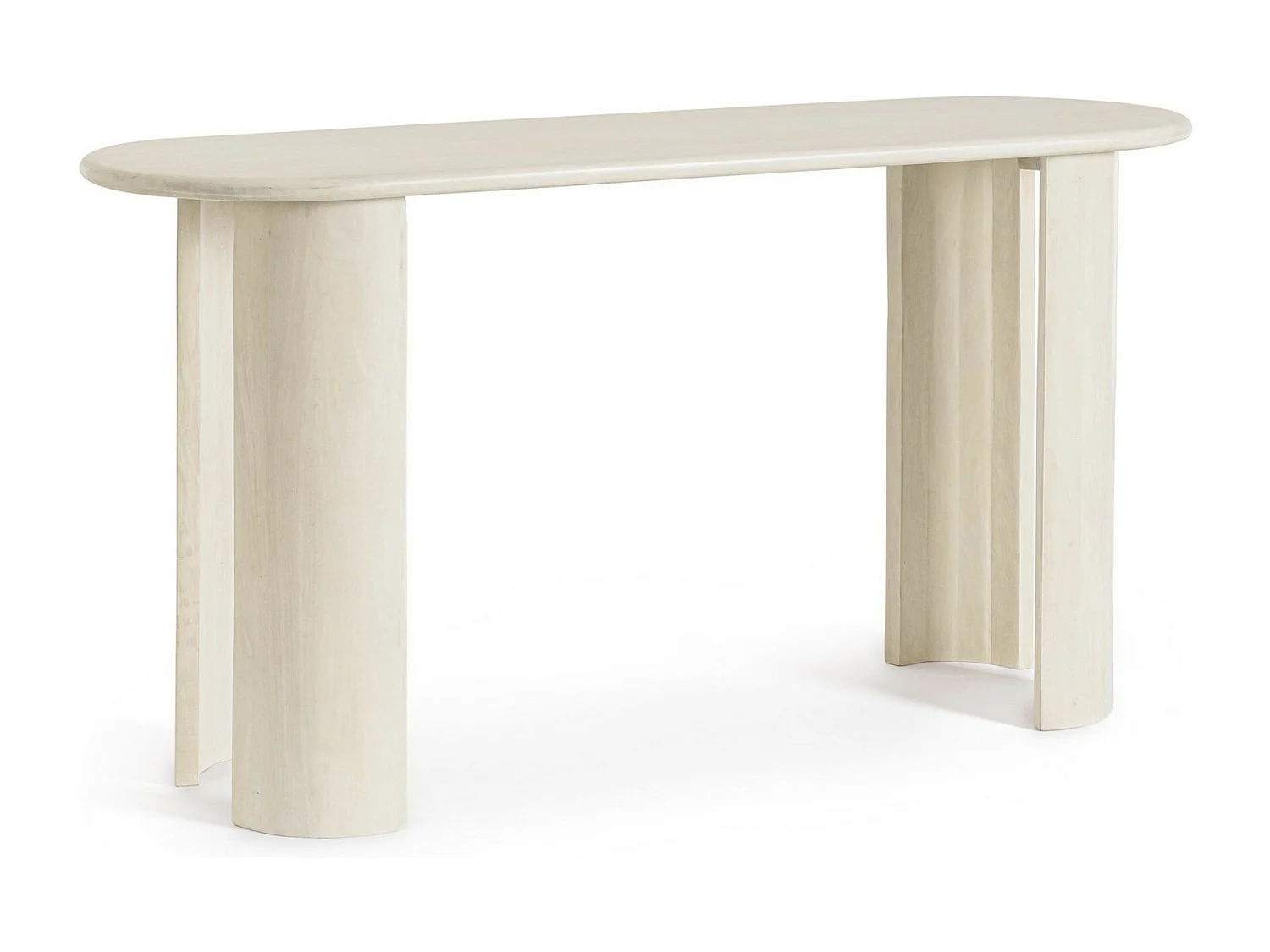 Console en bois massif Orinda 145cm-Couleur Marron