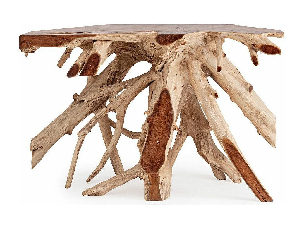 Console racines originales en teck Zanda 120cm