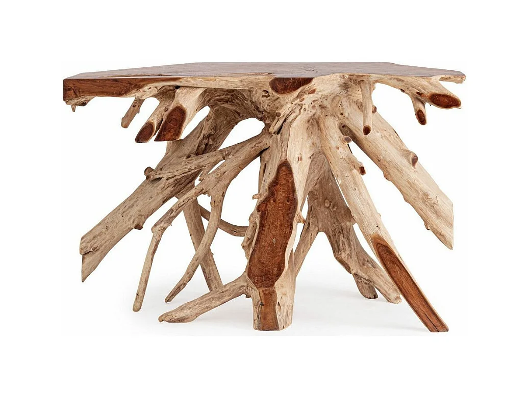 Console racines originales en teck Zanda 120cm