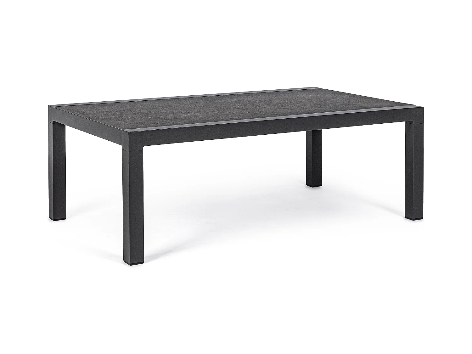 Table basse de jardin aluminium anthracite Keman L 120cm