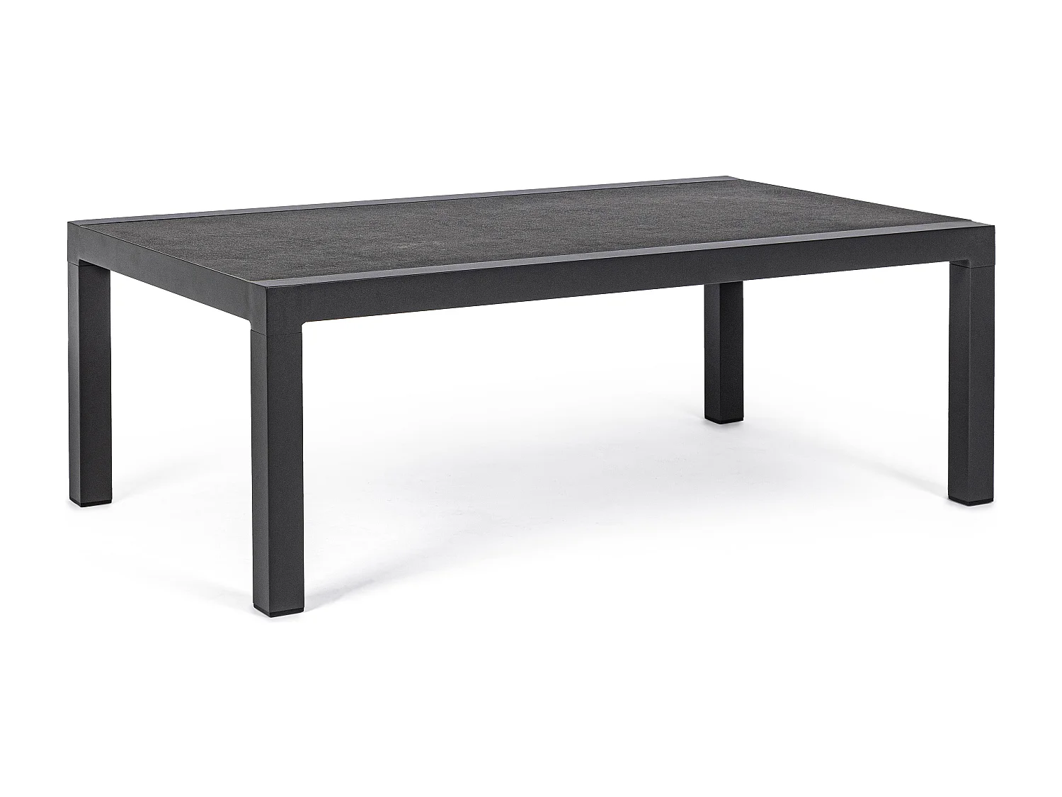 Table basse de jardin aluminium anthracite Keman L 120cm