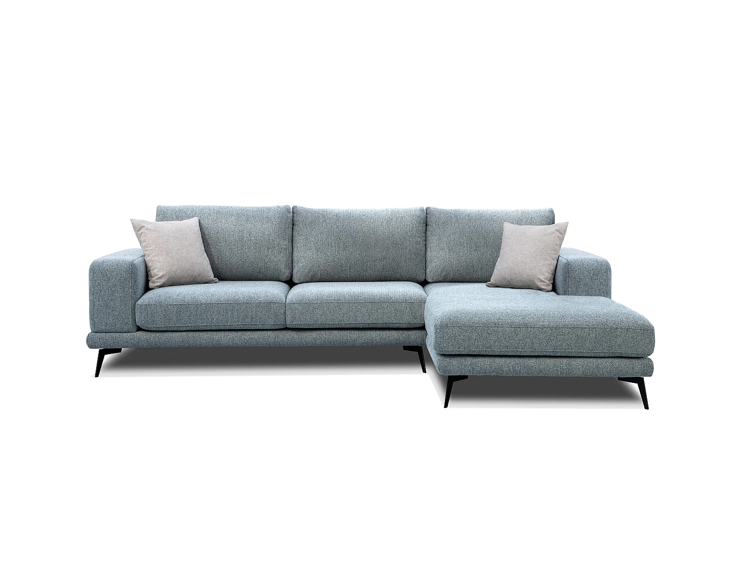 MEDIOLANE Ecksofa 4-Sitzer rechts, mint